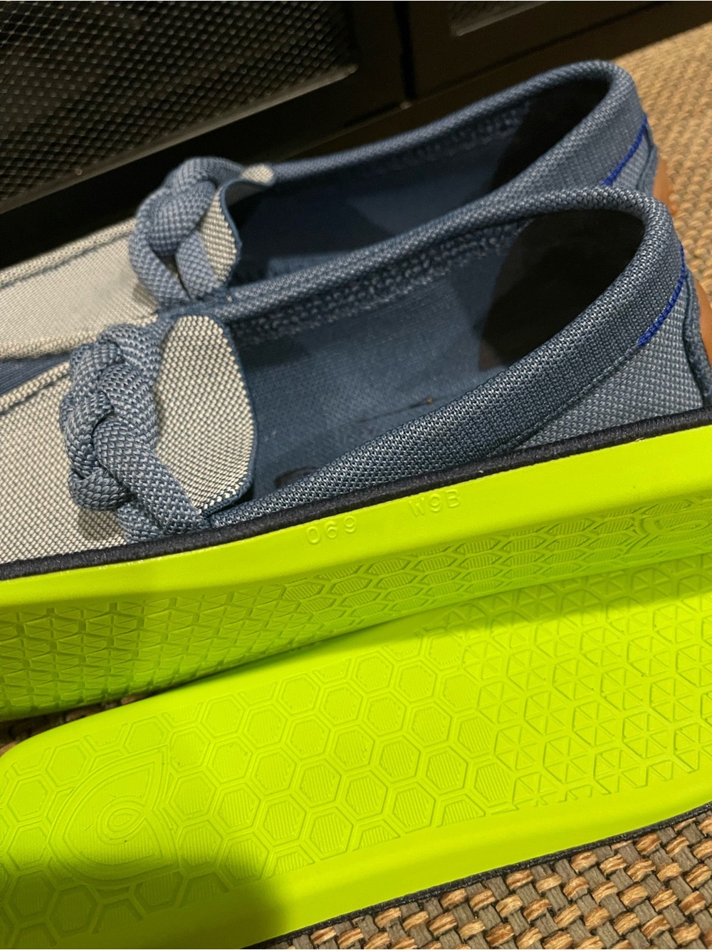 Rothy's The Braid Driver Loafers- Chambray - Picture 10 of 14